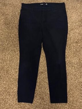 Old Navy Women's Navy Trousers - Stretch Slim Fit